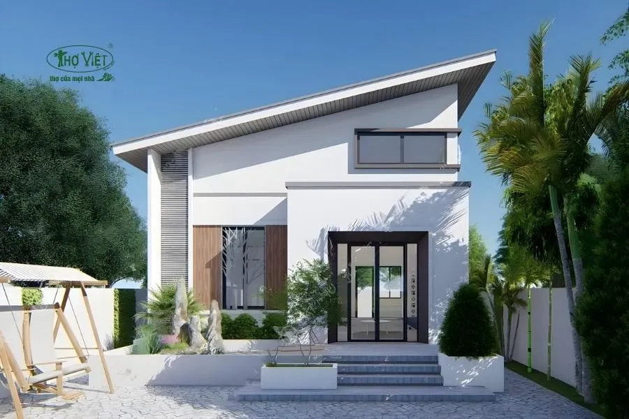 Xu hướng nhà mái lệch