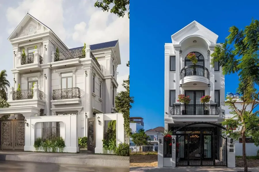 Mẫu nhà mái Thái 3 tầng