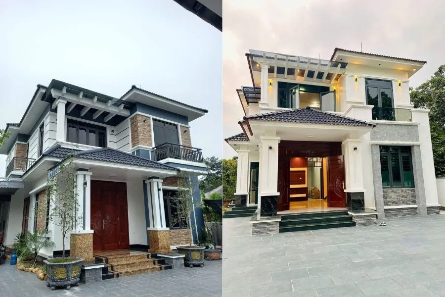 Mẫu nhà mái Thái 4 phòng ngủ