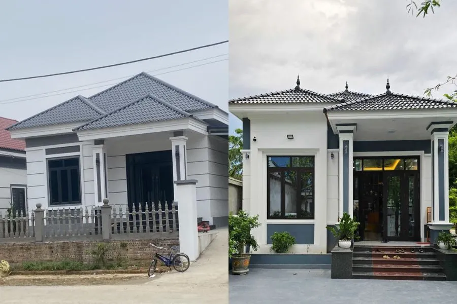 Mẫu nhà mái Thái 5x20