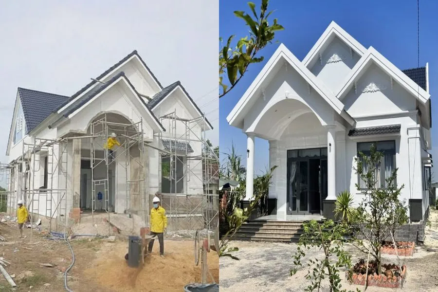 Mẫu nhà mái Thái ở nông thôn