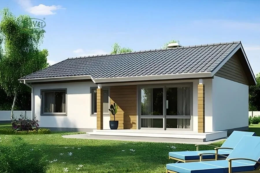 Mẫu nhà mái tôn cấp 4