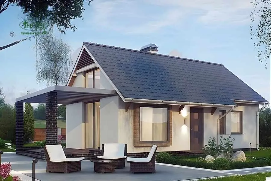 Mẫu nhà mái tôn cấp 4