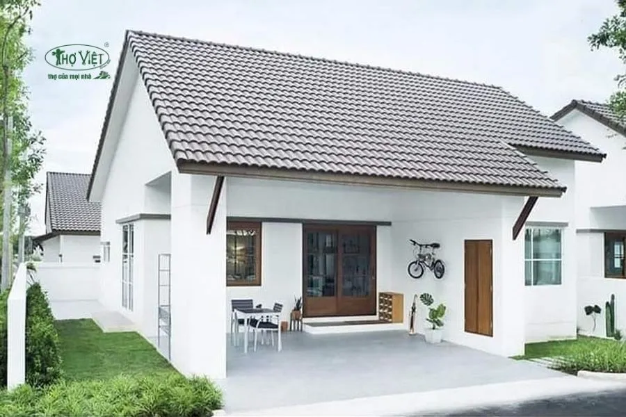 Mẫu nhà mái tôn truyền thống