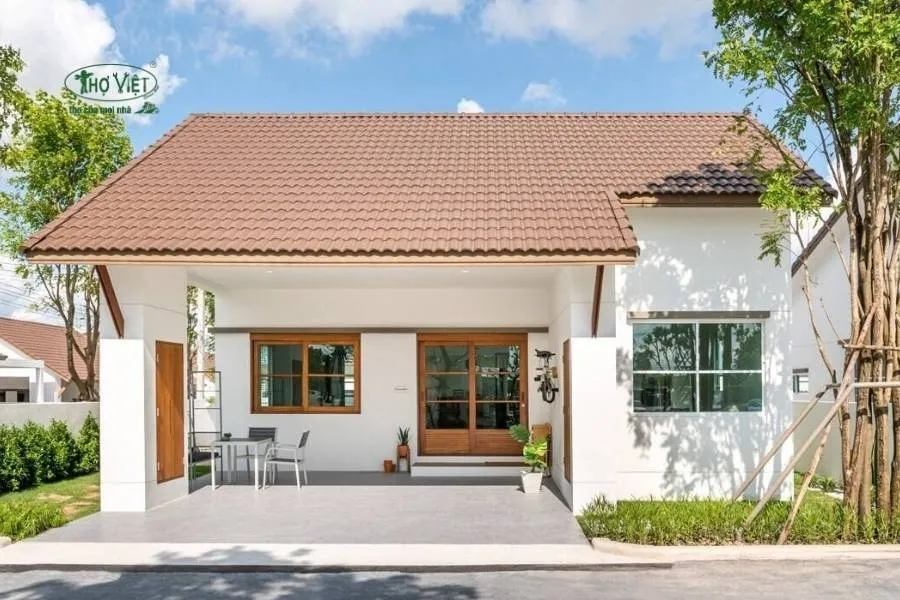 Mẫu nhà mái tôn truyền thống