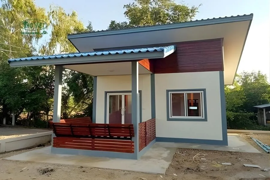 Mẫu nhà mái tôn truyền thống