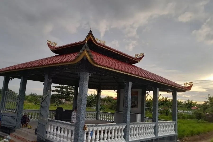 Mẫu nhà mồ song thân