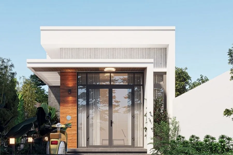 Mẫu nhà ống 1 tầng đẹp 5x20 2 phòng ngủ 