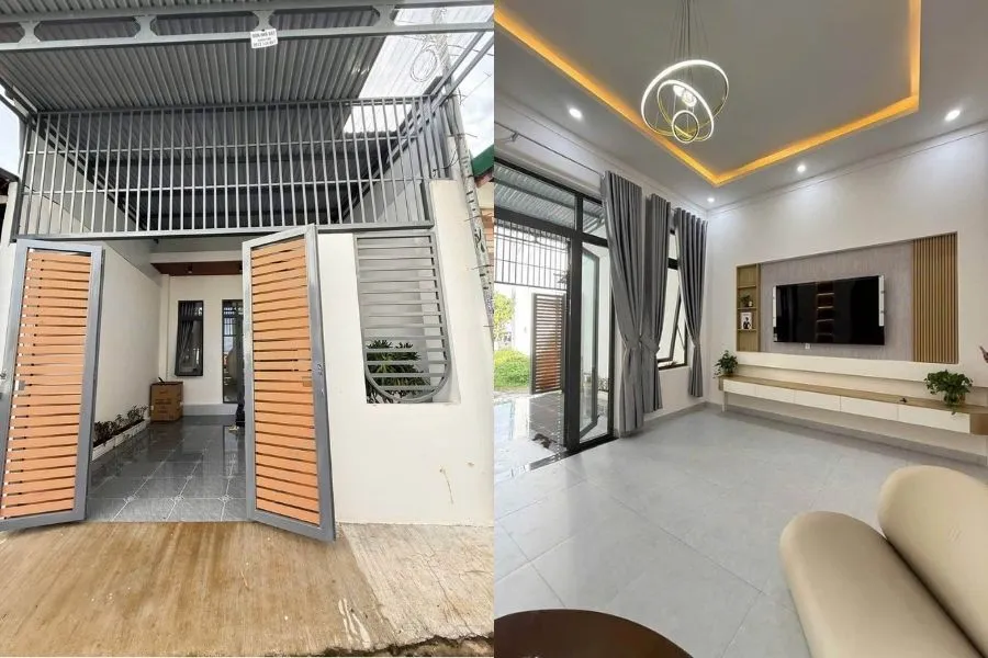 Mẫu nhà ống 1 tầng đẹp 5x20 tối giản