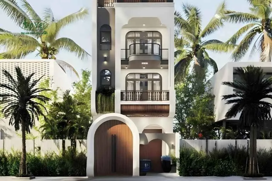 Mẫu nhà ống 3 tầng 4x12m kiểu Châu Âu