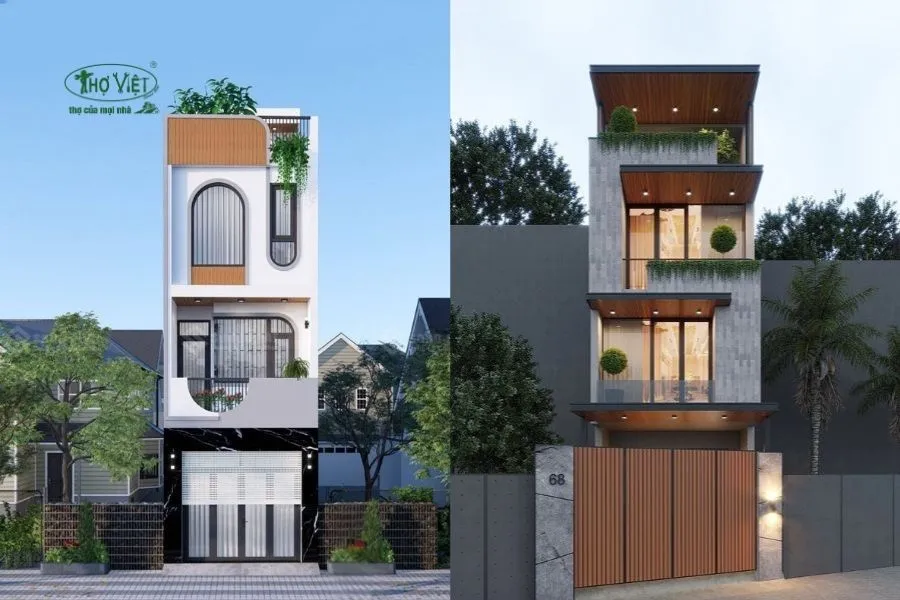 Mẫu nhà ống 3 tầng 4x12m kiểu Châu Âu