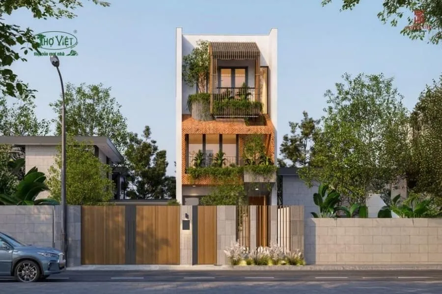 Mẫu nhà ống 3 tầng 4x12m kiểu Châu Âu