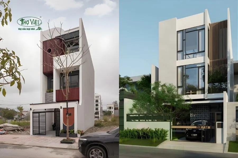 Mẫu nhà ống 4x12m 3 tầng mái bằng