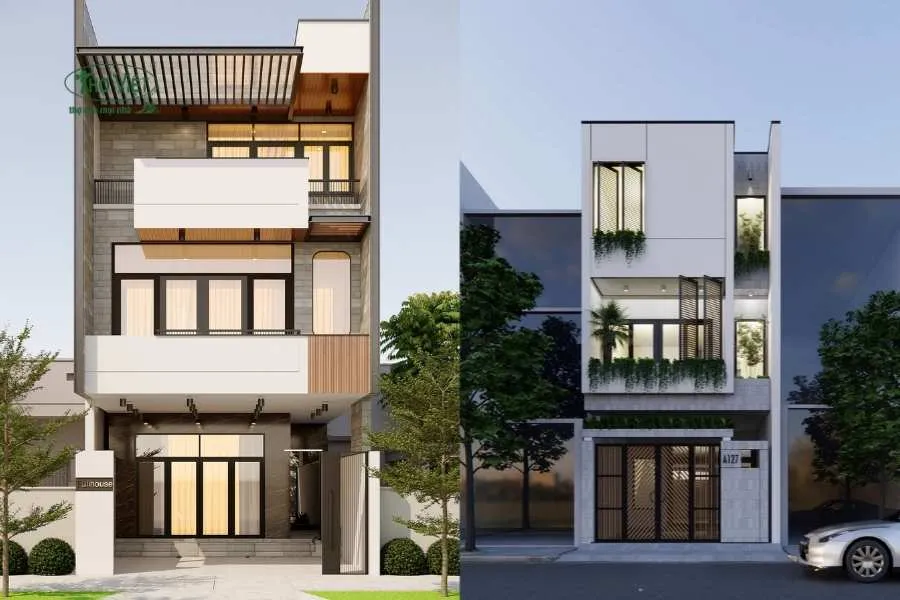 Mẫu nhà ống 4x12m 3 tầng mái bằng