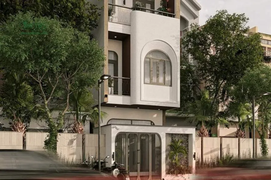 Mẫu nhà ống 4x12m 3 tầng mái bằng