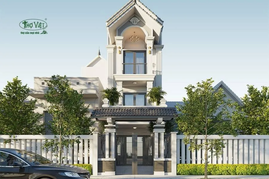 Mẫu nhà ống 4x12m 3 tầng mái Thái