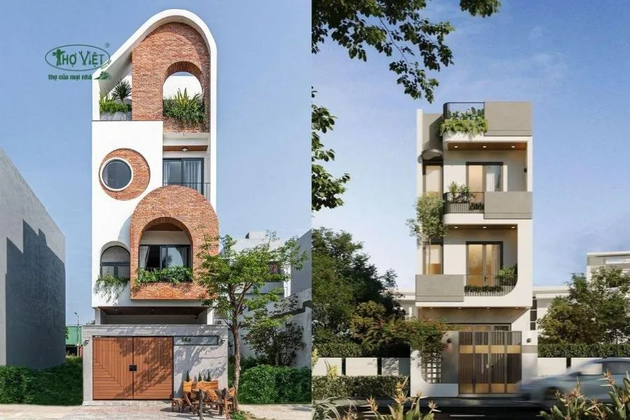 Mẫu nhà ống 4x12m 3 tầng mái tum