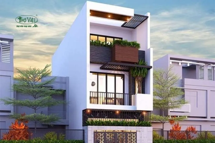 Mẫu nhà ống 4x12m 3 tầng mái tum