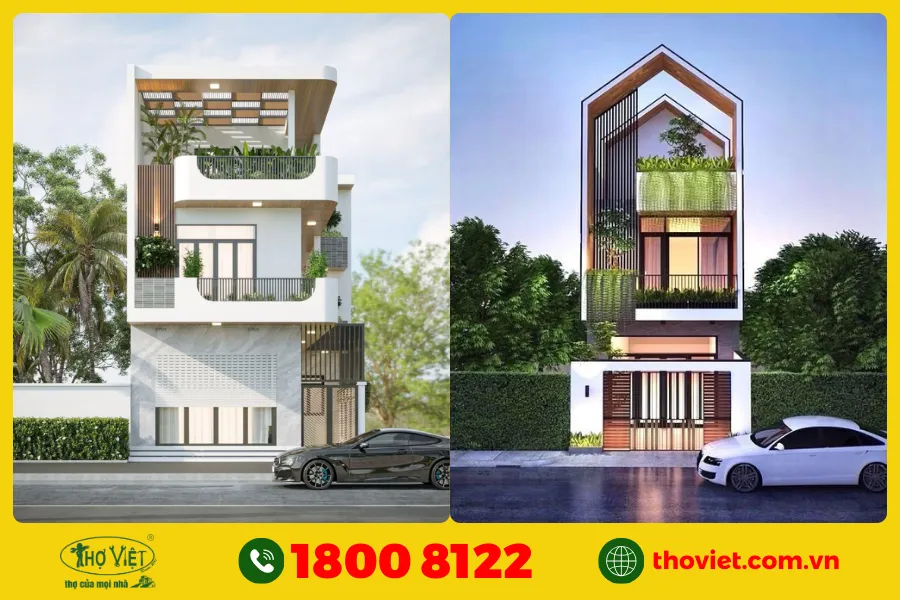 Mẫu nhà ống đẹp 3 tầng 4m 2