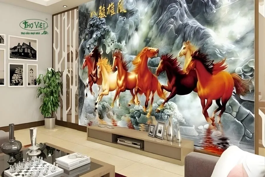 Mẫu nhà ốp gạch tường 3D