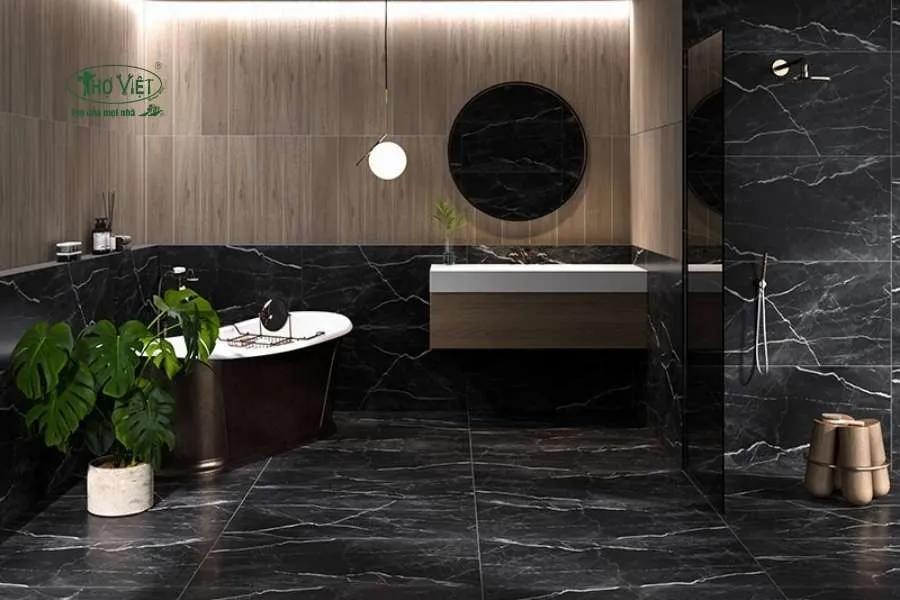 Mẫu nhà ốp gạch tường nhà tắm
