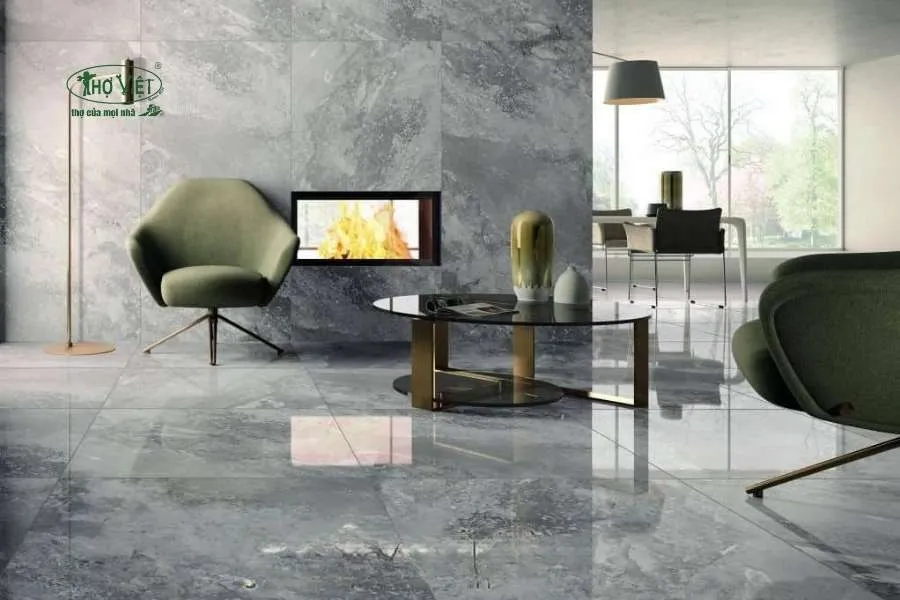Mẫu nhà ốp gạch tường giả vân đá