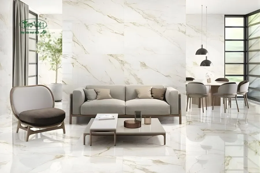 Mẫu nhà ốp gạch tường giả vân đá