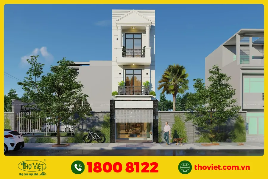 Mẫu nhà phố 2 tầng 5x15 số 3