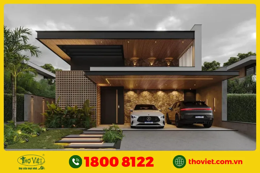 Mẫu nhà phố 2 tầng 5x15 số 6