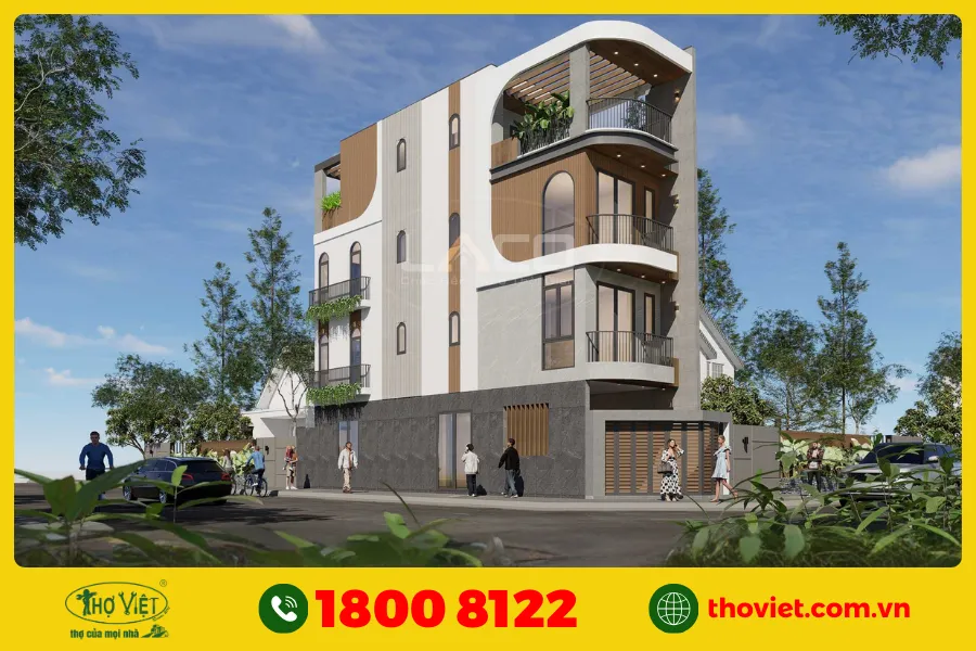 Mẫu nhà phố 2 tầng 5x15 số 10