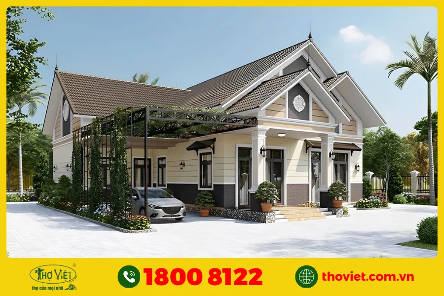 Mẫu nhà phố 2 tầng 5x15 số 2