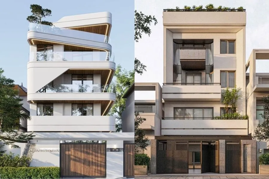 Mẫu nhà phố 5 tầng Industrial