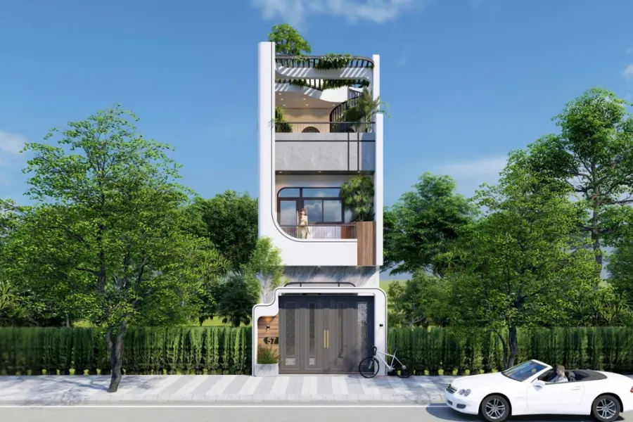 Các mẫu nhà phố mặt tiền 5m