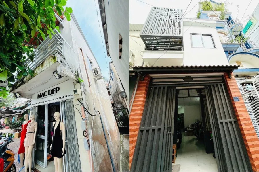Mẫu nhà phố mặt tiền 5m 12