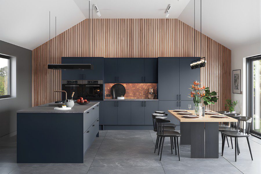 Nội thất nhà phố phong cách "Dark Scandi" (Bắc Âu tông trầm)