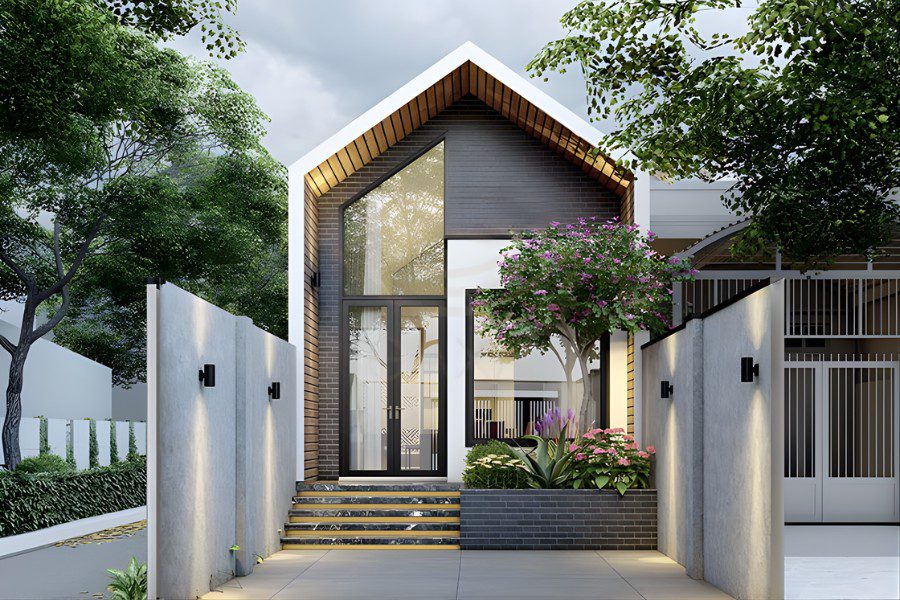 Nhà phố kiểu Bắc Âu mái chóp chữ A (A-Frame) kinh điển