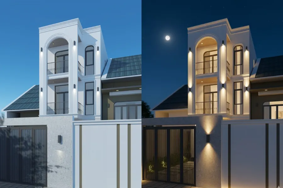 Mẫu nhà phố tối giản 5