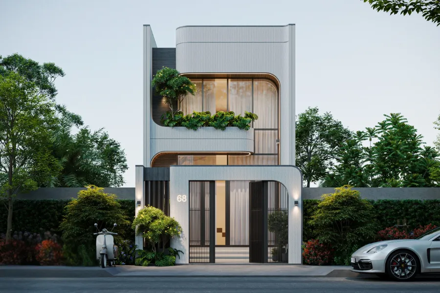 Mẫu nhà phố tối giản 6