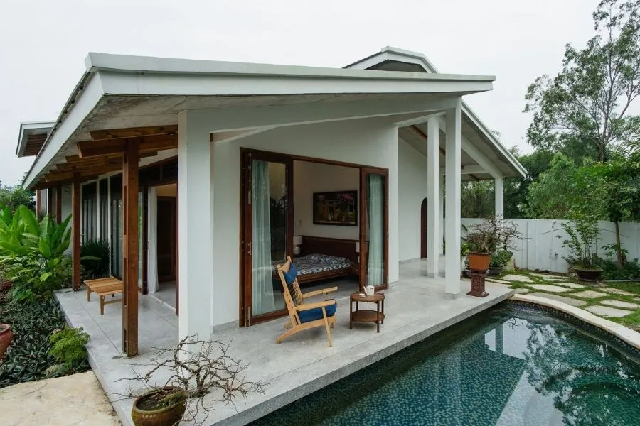 Mẫu nhà vườn cấp 4 nông thôn khoảng 700 triệu, không gian thoải mái