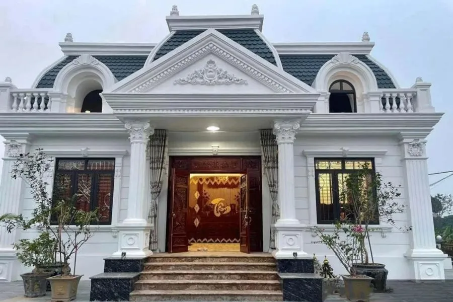 Mẫu nhà vườn cấp 4 nông thôn phong cách tân cổ điển sang trọng, tinh tế