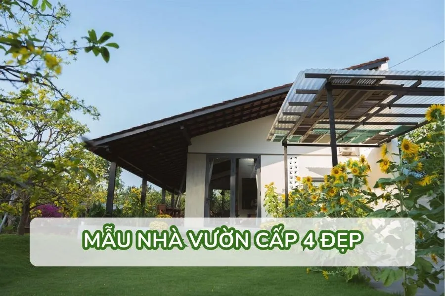 mẫu nhà vườn cấp 4 đẹp