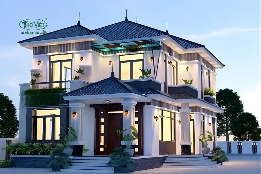 Mẫu xây nhà 1 tỷ 2 tầng ở nông thôn