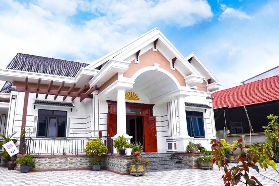 Nhà cấp 4 mái Thái 8x12m có phòng thờ riêng