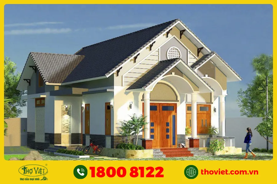 Mẫu nhà chữ L cấp 4 số 11