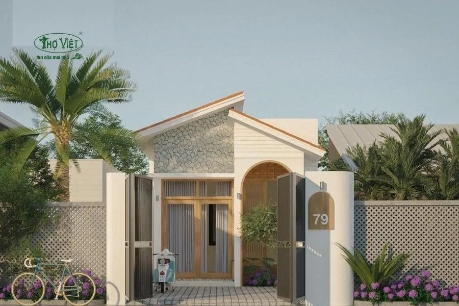 Nhà phố mái lệch