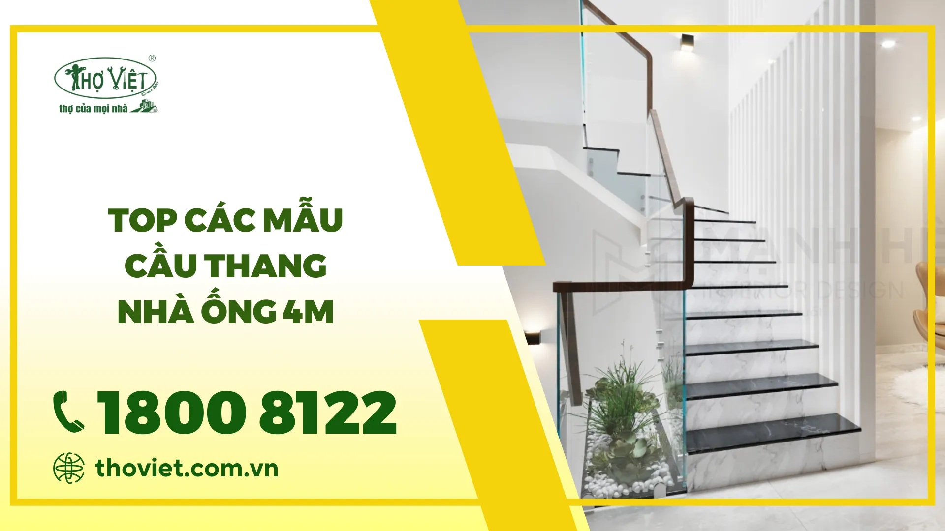 100+ Mẫu cầu thang nhà ống 4m đẹp nhất hiện nay