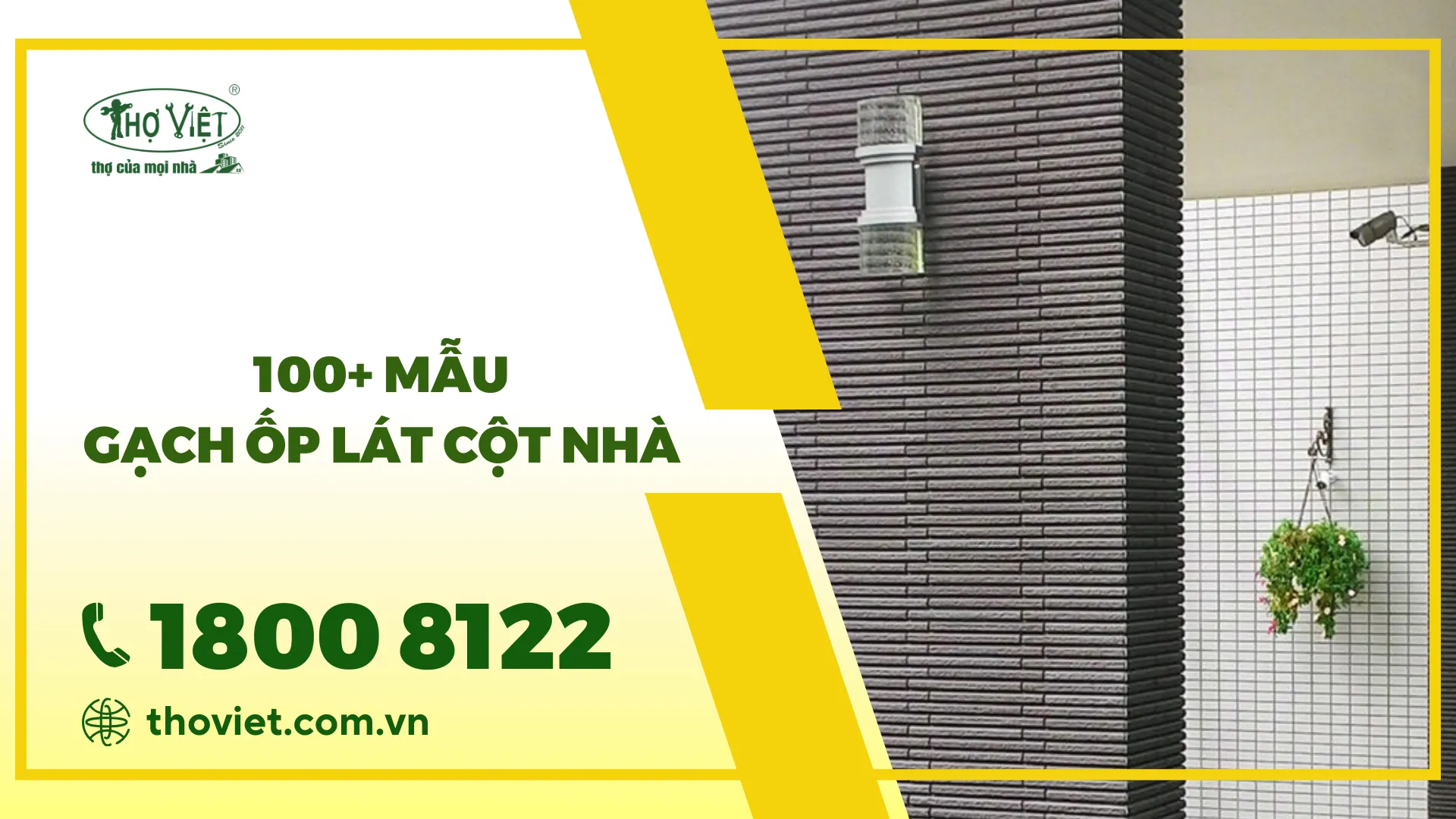 100+ Mẫu gạch ốp cột nhà đẹp nhất hiện nay