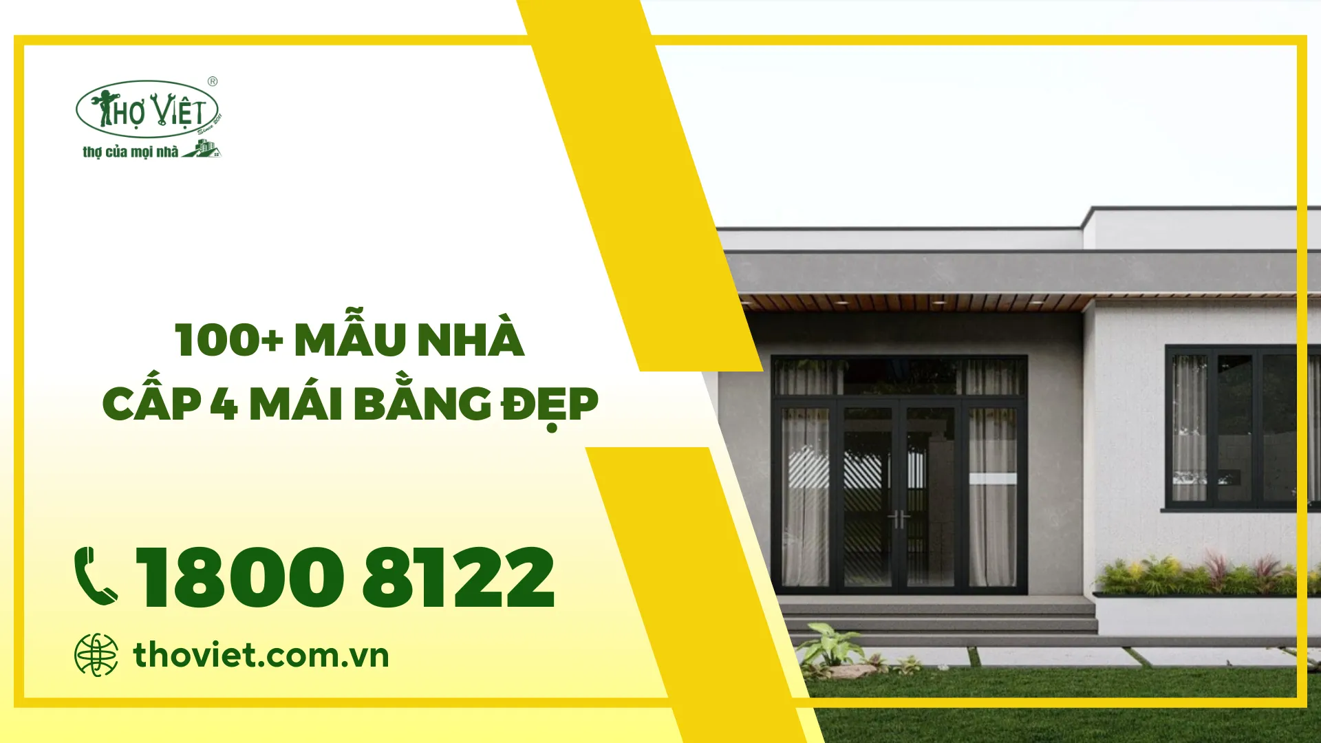 Nhà mái bằng là gì? Một số mẫu nhà cấp 4 mái bằng đẹp