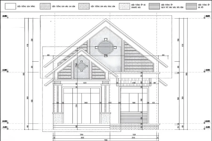 Bản vẽ mặt đứng