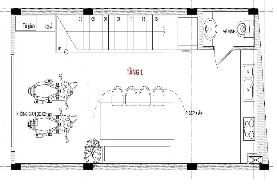 Cách bố trí mặt bằng tầng 1 hợp lý, chuẩn thiết kế hiện đại